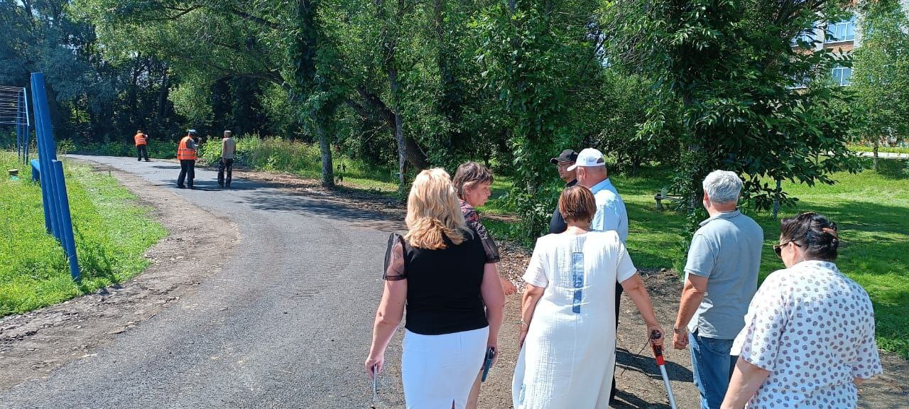 Приемка беговой дорожки стадион средней школы №2 Старая Кулатка.