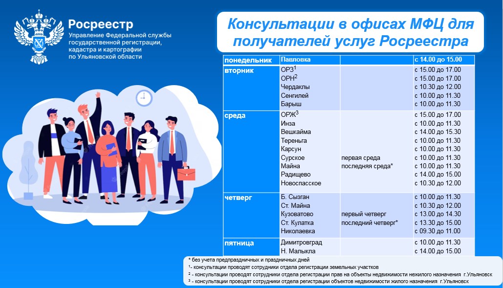 Росреестр консультирует граждан в филиалах МФЦ.